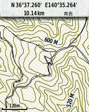 スケール表記120m