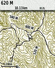 スケール表記200m