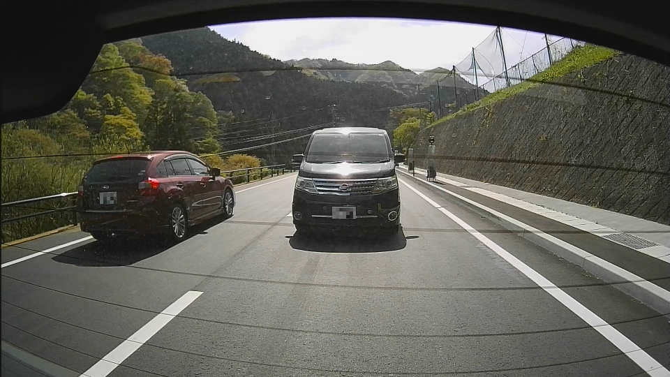 福島県道14号 いわき市田人町石住 リアカメラ