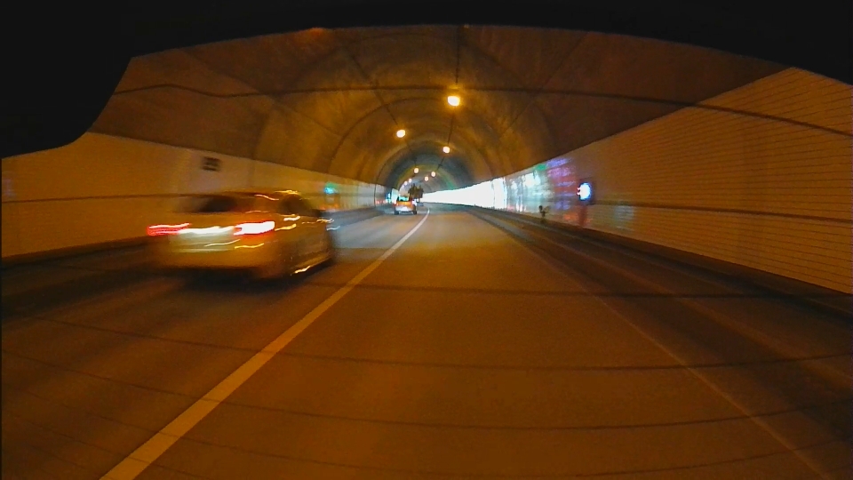 福島県道14号 御斉所トンネル リアカメラ