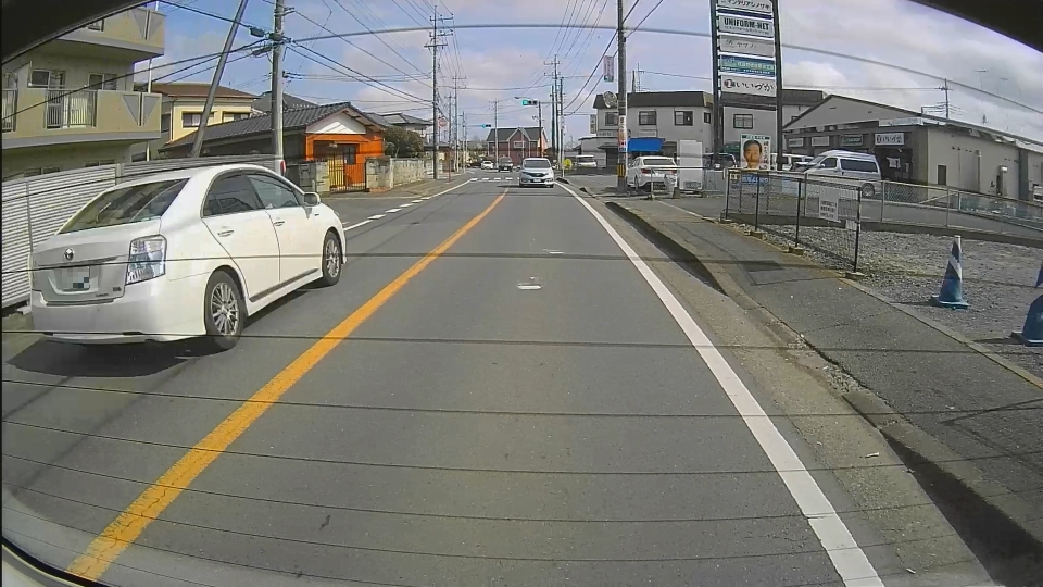 水戸市幹線市道18号 千波&middot;河和田線 水戸市河和田町 リアカメラ