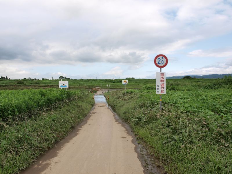 重量制限と幅員制限（那珂市側）
