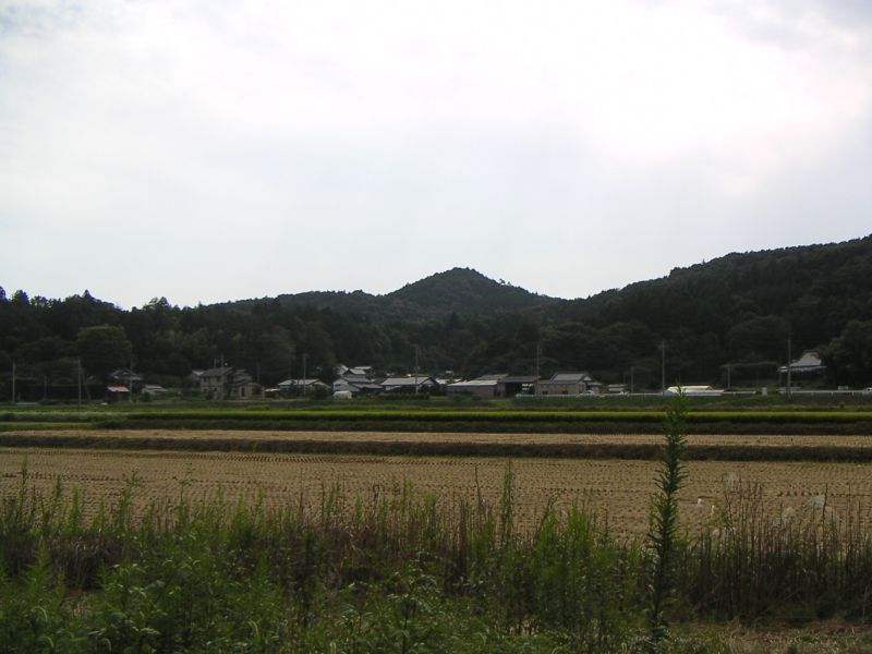 福原駅前から望む富士山