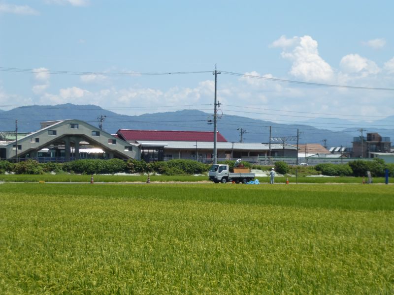 森田駅を発車する335M 金沢行き