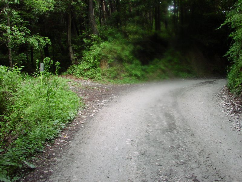 未開通区間への分岐