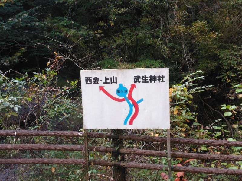 亀ヶ淵の案内板