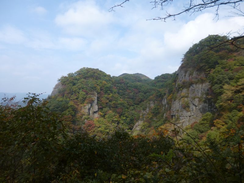 篭岩展望台から見た篭岩