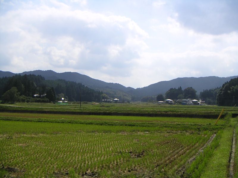 栃木県側から見た奈良駄峠