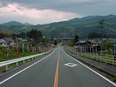 鳥居駅近くの坂