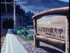 劇中大嵐駅