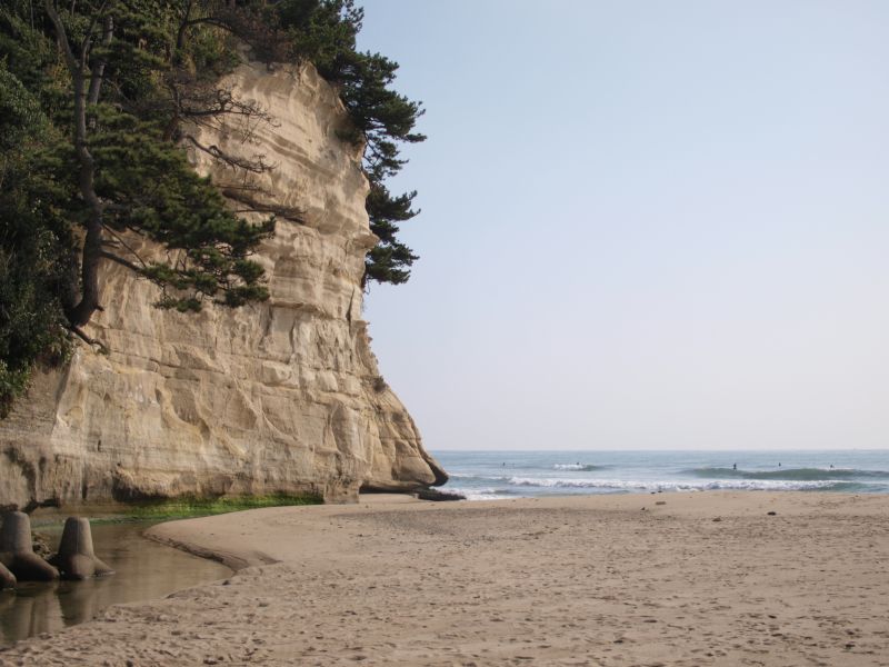 河口（小木津浜から）