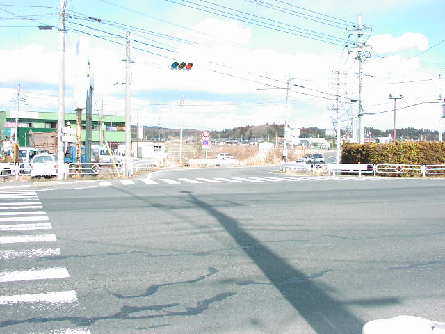 茨城県道39号 笠間緒川線 起点(笠間市金井)